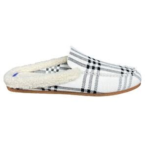 Rothy’s Women The Slipper Buffalo Plaid White Slipper Size US 10